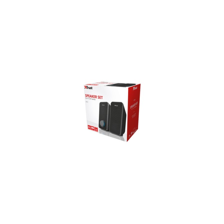 ALTAVOCES TRUST ARYS 2.0 14W RMS USB - COLOR NEGRO 20179