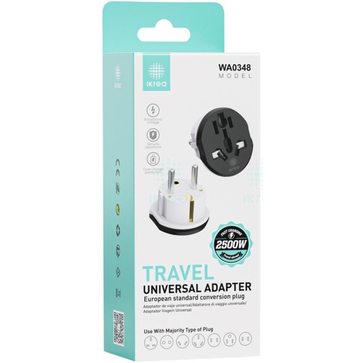Adaptador Multipaís a Europa Ikrea WA0348