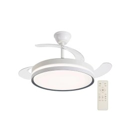 Daewoo DW5007 Ventilador de Techo con Luz Led 30W Aspas Retráctiles Blanco