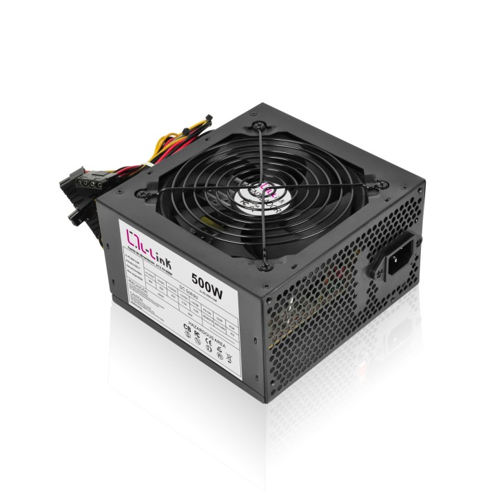 FUENTE ATX 500W CON CABLE DE ALIMENTACION LL-PS-500-CAB