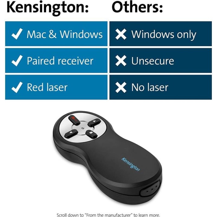 PRESENTADOR LASER KENSINGTON 33374EU INALAMBRICO BLACK
