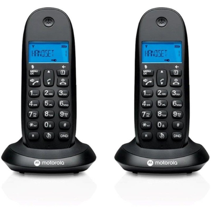 TELEFONO MOTOROLA C1002 CB+ DECT WIRELESS BLACK ( 2UD )