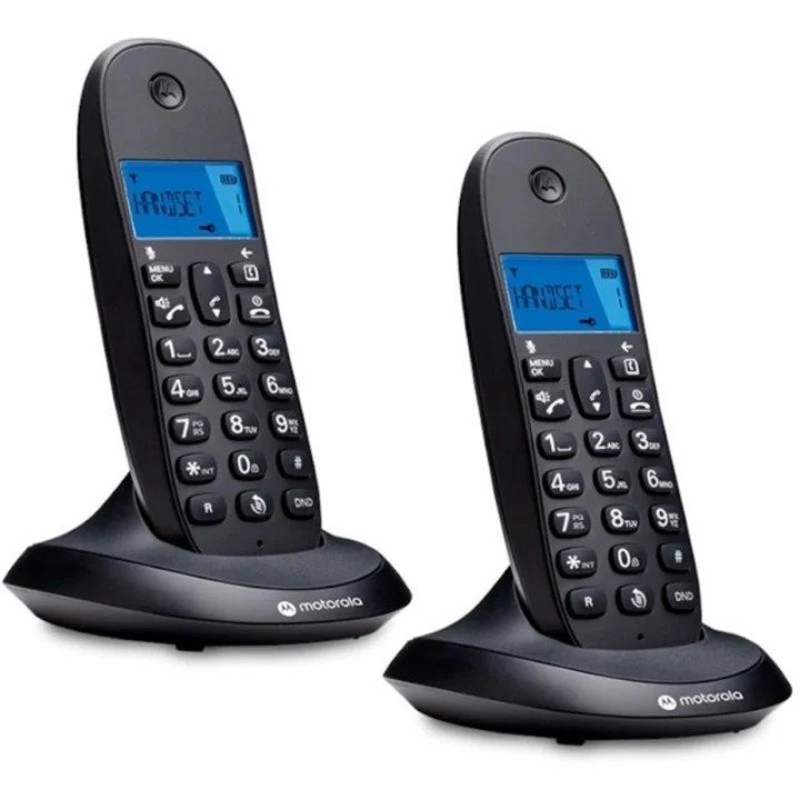 TELEFONO MOTOROLA C1002 CB+ DECT WIRELESS BLACK ( 2UD )