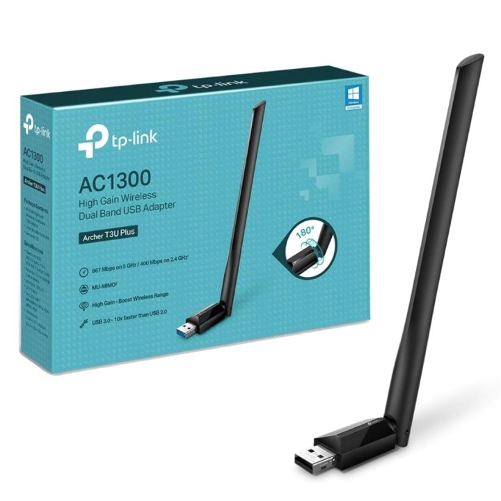 Tp-Link Adaptador AC1300 DualBand USB 3.0 (Archer T3U Plus)