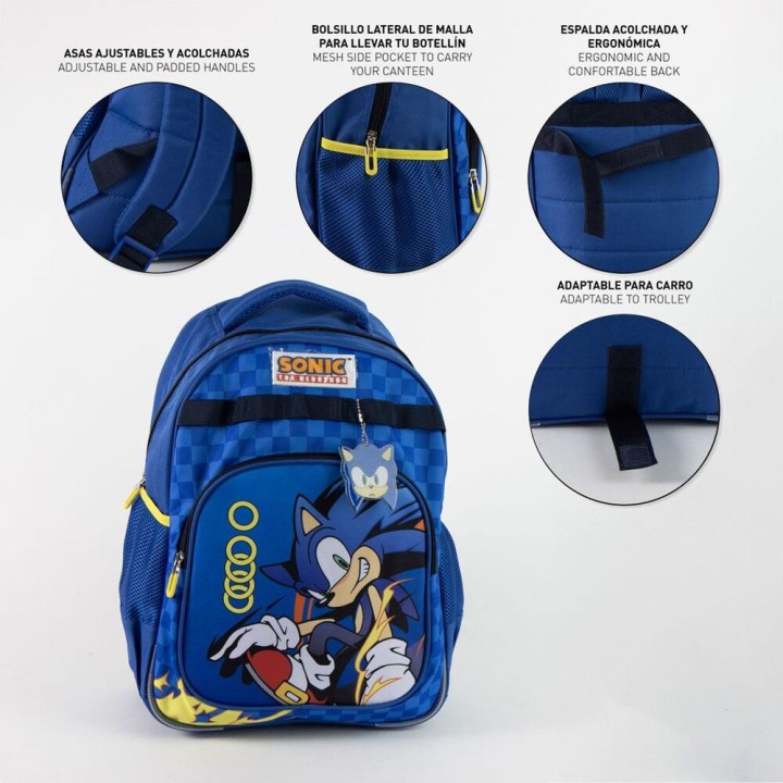 Mochila Sonic the Hedgehog 42cm adaptable