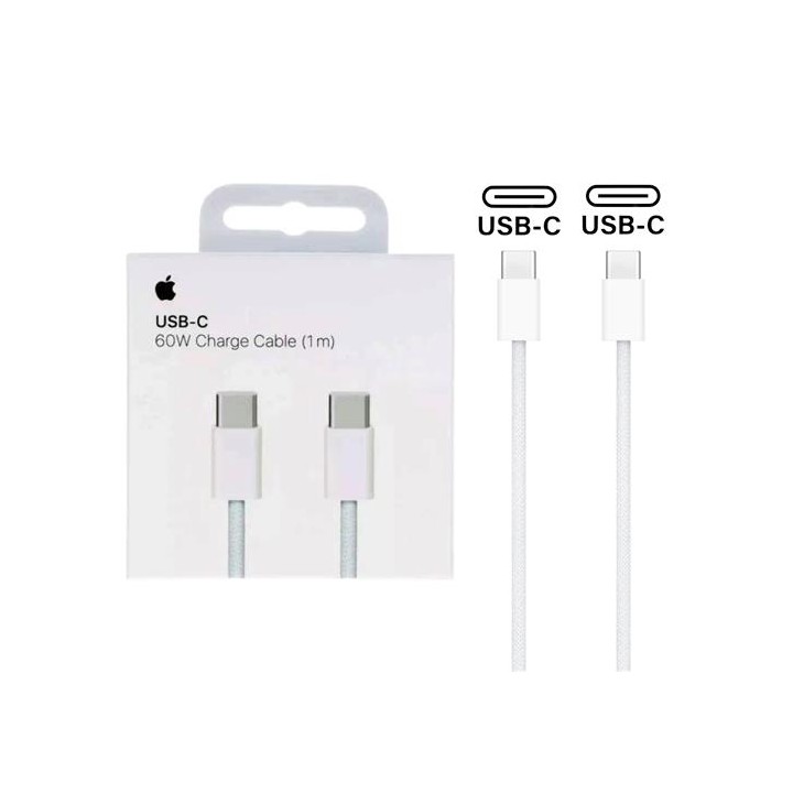 Apple Cable de Carga USB-C a USB-C 60W 1M White (MW493ZM/A)