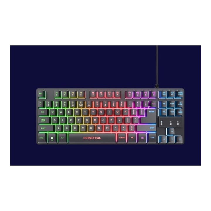 TECLADO + RATON + AURICULARES + ALFOMBRILLA TRUST GXT 780 GAMING BUNDLE BLACK