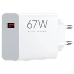 Cargador USB-A 67W Xiaomi 67W Hyper Charge Blanco (BHR07SK)