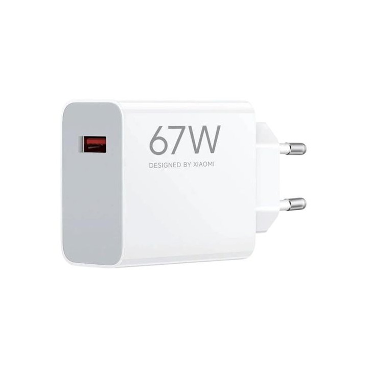 Cargador USB-A 67W Xiaomi 67W Hyper Charge Blanco (BHR07SK)
