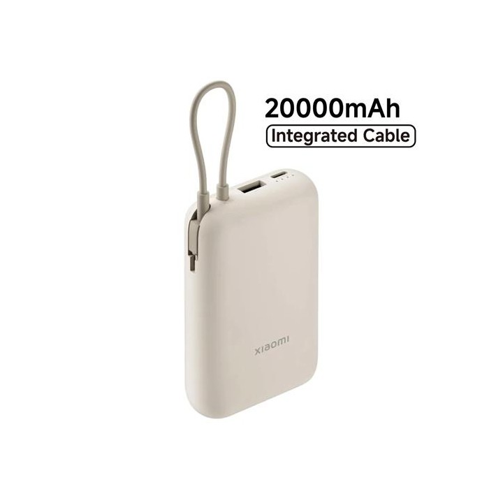 Xiaomi Powerbank 20.000 mAh 33W con Cable Integrado Tan Beige (BHR8851GL)