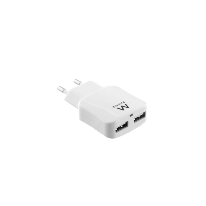 CARGADOR EWENT EW1302 2 PUERTOS USB 2.4 (12W)