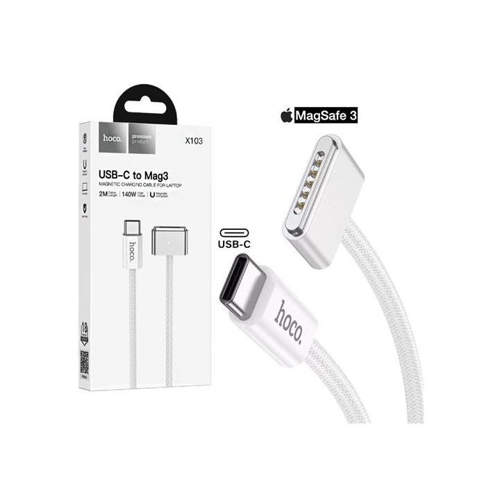 Hoco X103 Cable USB-C a Magsafe 3 140W y 2 Metros