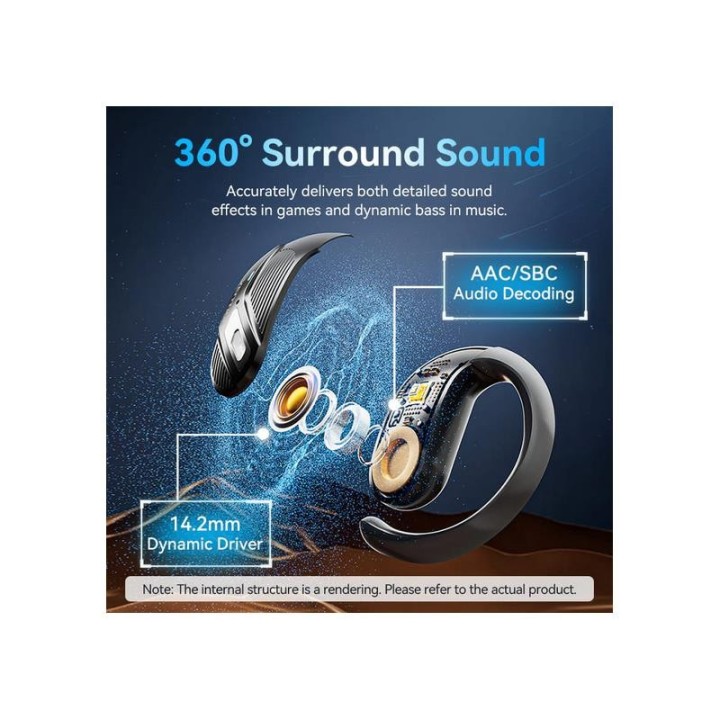 AURICULARES DEPORTIVOS VENTION OPENBEAT O12 BLUETOOTH 5.3 WIRELESS ORANGE