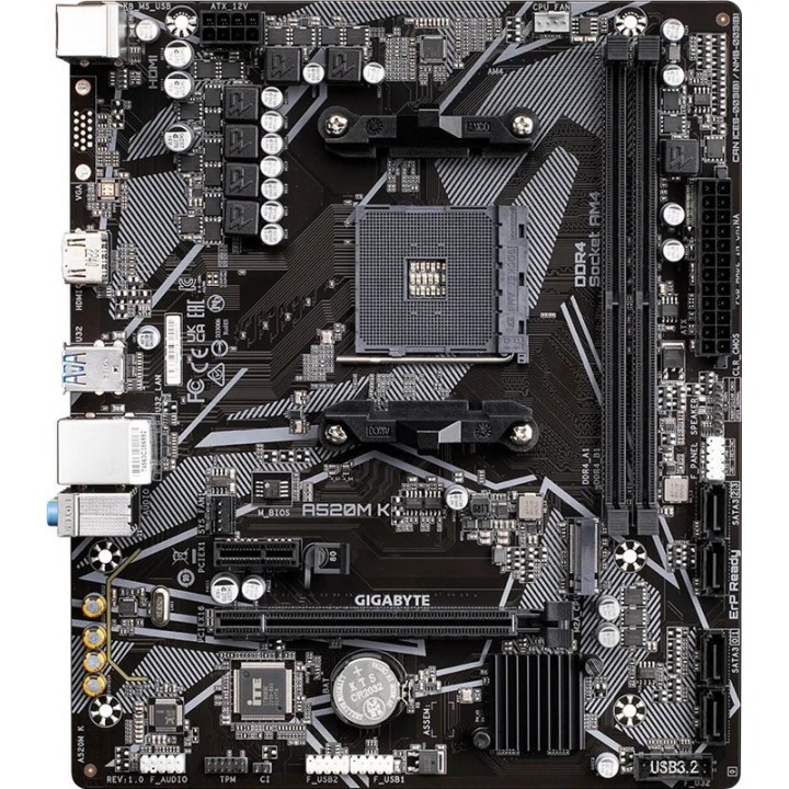 PLACA BASE GIGABYTE GA-A520M-K AMD AM4 HDMI + VGA