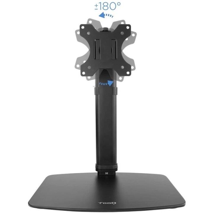 SOPORTE DE MESA TV MONITOR TOOQ REG.ALTURA GIR. INCL. 17-27 BLACK