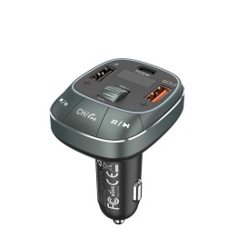 TRANSMISOR COCHE VENTION FM MP3 BLUETOOTH USB-C 2XUSB 30W BLACK