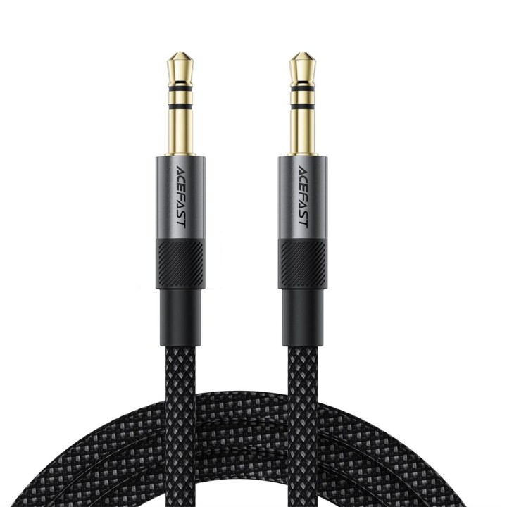 Acefast J10 Adaptador Jack 3.5mm Macho a Jack 3.5mm Macho 1 metro Negro