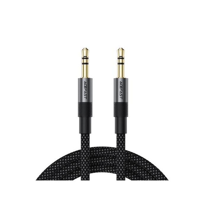 Acefast J10 Adaptador Jack 3.5mm Macho a Jack 3.5mm Macho 1 metro Negro