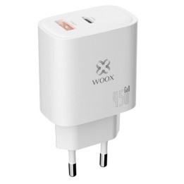 Cargador USB-A y USB-C GaN 45W Woox MX0091