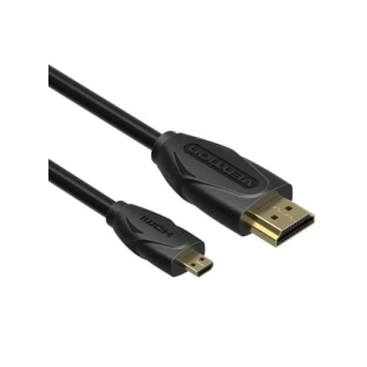 CABLE HDMI 1.4 HDMI/M - MICRO HDMI/M VENTION 1M BLACK