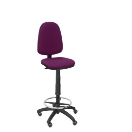 Taburete Ayna bali morado ruedas de parquet T04CPBALI760RP