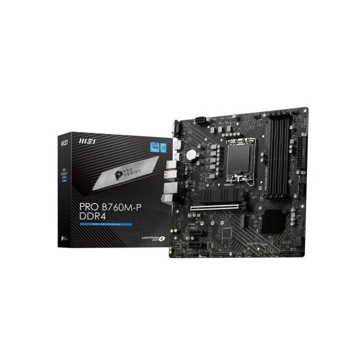 PLACA BASE MSI PRO B760M-P MATX 4XDDR5 VGA + HDMI + DP