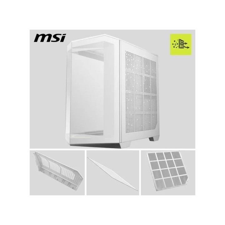 CAJA ORDENADOR GAMING MSI MAG PANO 100R PZ MATX RGB WHITE