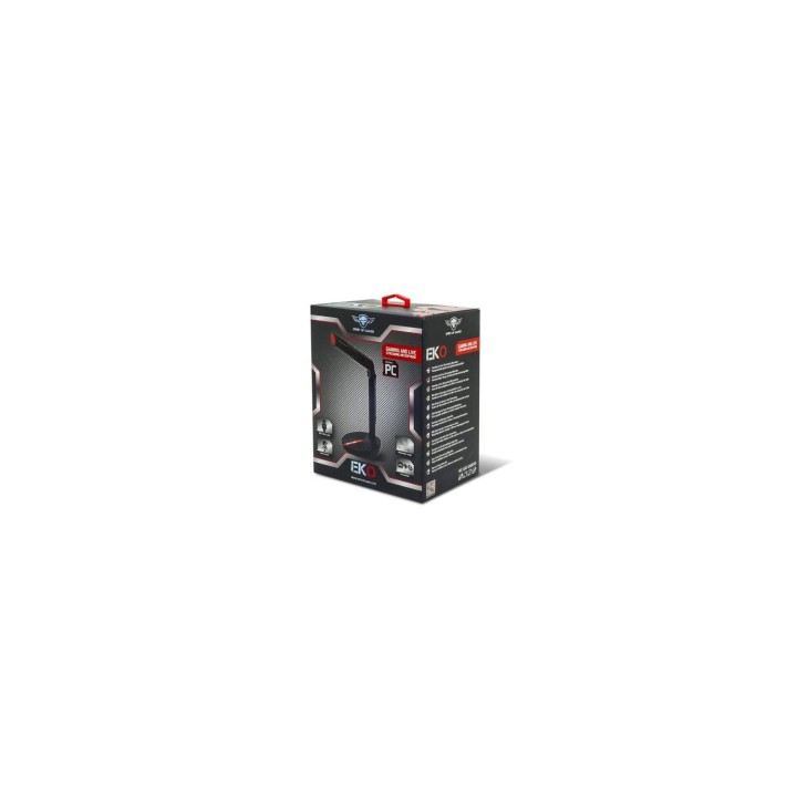 MICRÍ“FONO SPIRIT OF GAMER EKO GAMING CABLE USB 1.4M OMNIDIRECCIONAL 70HZ/10KHZ NEGRO MIC-EKO