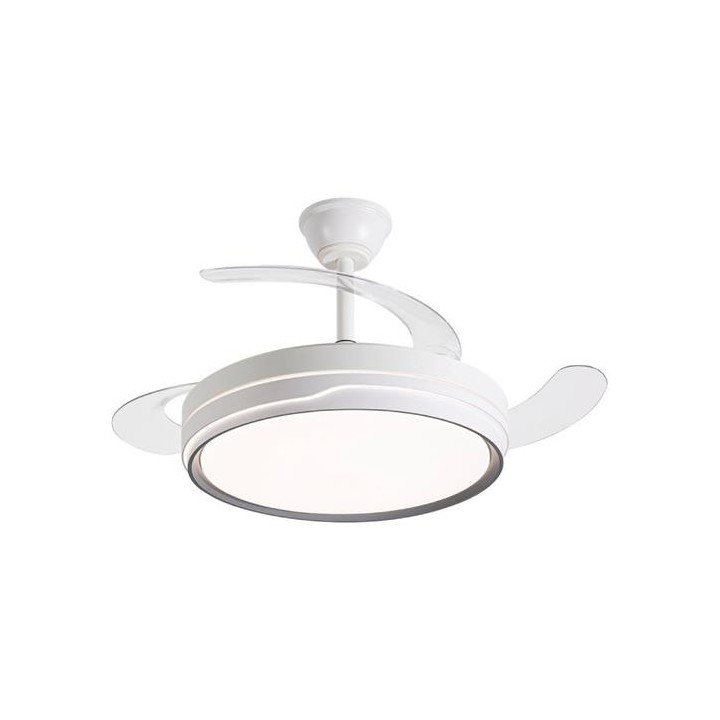 Daewoo DW5006 Ventilador Techo con Luz Led 30W Aspas Retráctiles Blanco