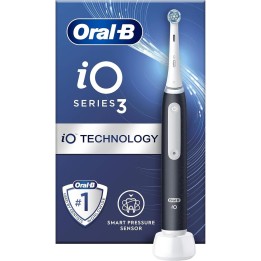 Braun Oral-B Cepillo de Dientes IO3 MattBlack Estuche de Viaje+Sensor de Presión (IOG3.1B6.2K)