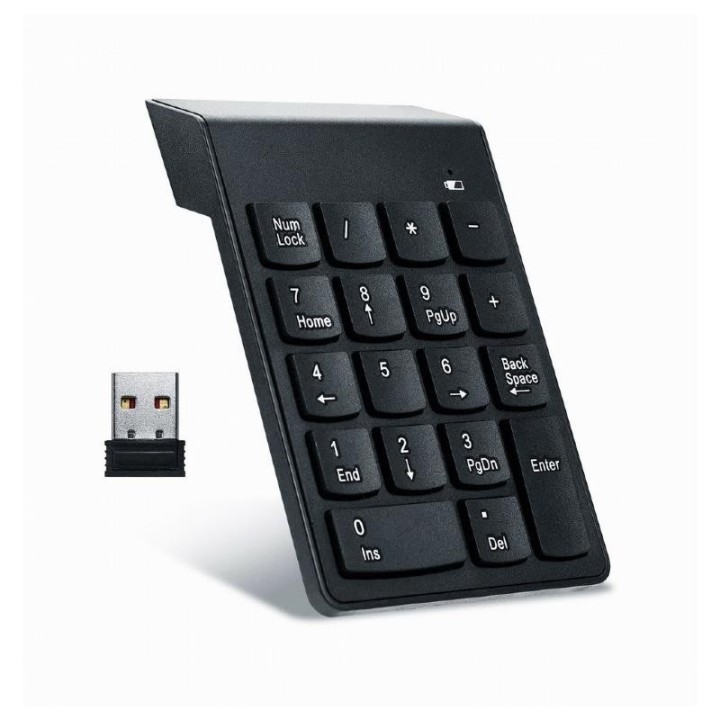 TECLADO NUMERICO GEMBIRD KEYPAD BLUETOOTH 18 TECLAS BLACK