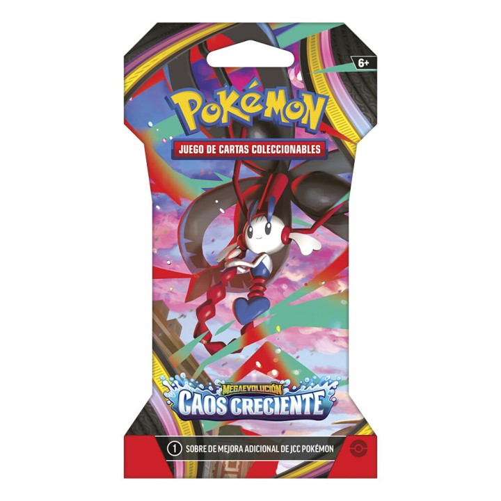 Sobre cartas Caos Creciente Megaevolucion Pokemon español