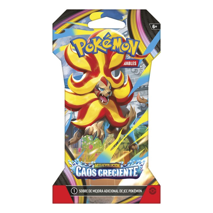 Sobre cartas Caos Creciente Megaevolucion Pokemon español