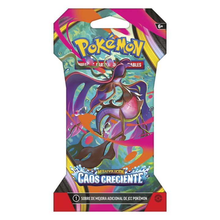 Sobre cartas Caos Creciente Megaevolucion Pokemon español