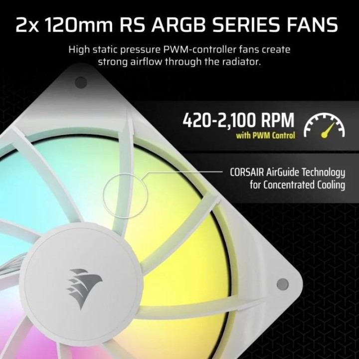 REFRIGERACION LIQUIDA CPU CORSAIR NAUTILUS 240MM ARGB WHITE