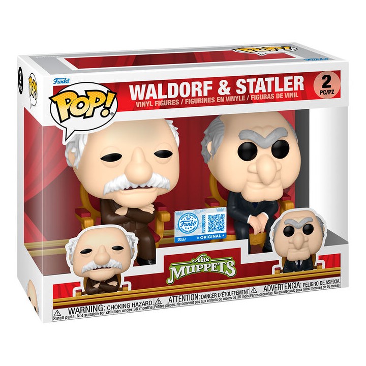 Blister 2 figuras POP Los Teleñecos Waldorf and Statler Exclusive