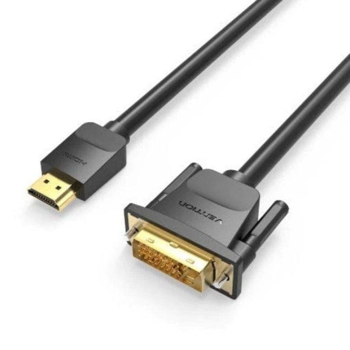 CABLE CONVERSOR VENTION DVI/M - HDMI/M 1M BLACK