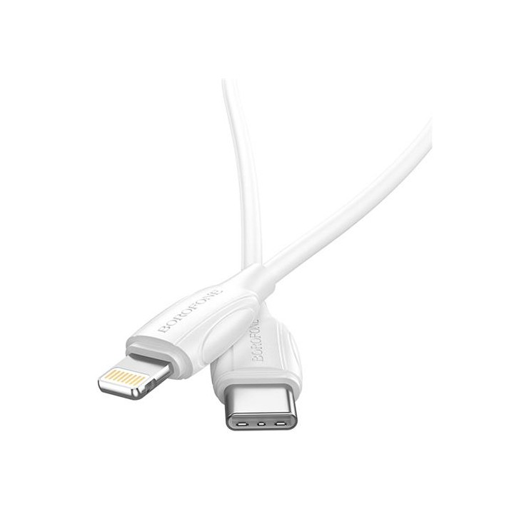 Cable USB-C a Lightning 2 metros 20W/ 3Amp Borofone BX19 Blanco