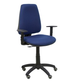 SILLA ELCHE CP BALI AZUL MARINO BRAZOS REGULABLES RUEDAS DE PARQUET 14CPBALI200B10RP