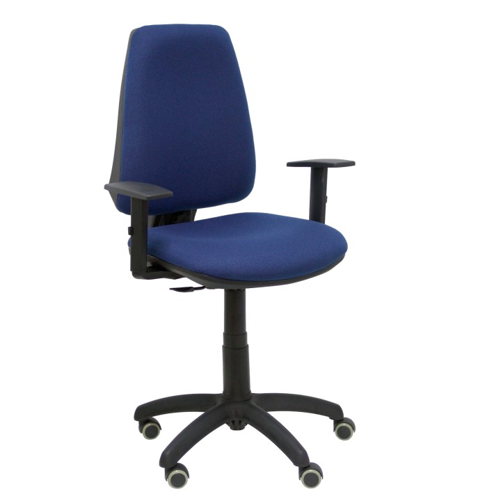 SILLA ELCHE CP BALI AZUL MARINO BRAZOS REGULABLES RUEDAS DE PARQUET 14CPBALI200B10RP