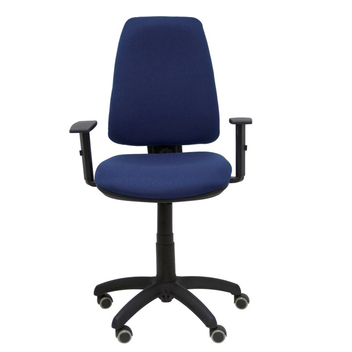 SILLA ELCHE CP BALI AZUL MARINO BRAZOS REGULABLES RUEDAS DE PARQUET 14CPBALI200B10RP
