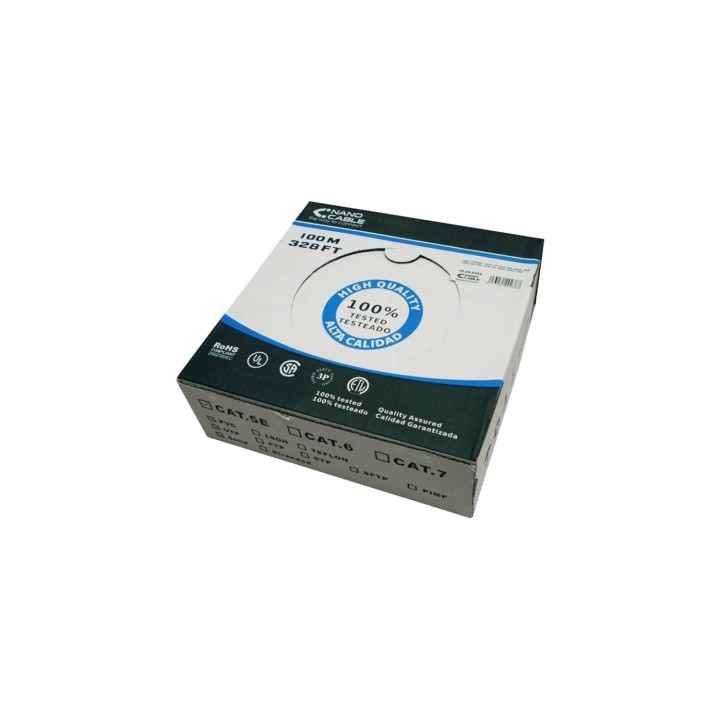 BOBINA CABLE FTP CAT-6 100MT NANOCABLE GRIS 10.20.0902