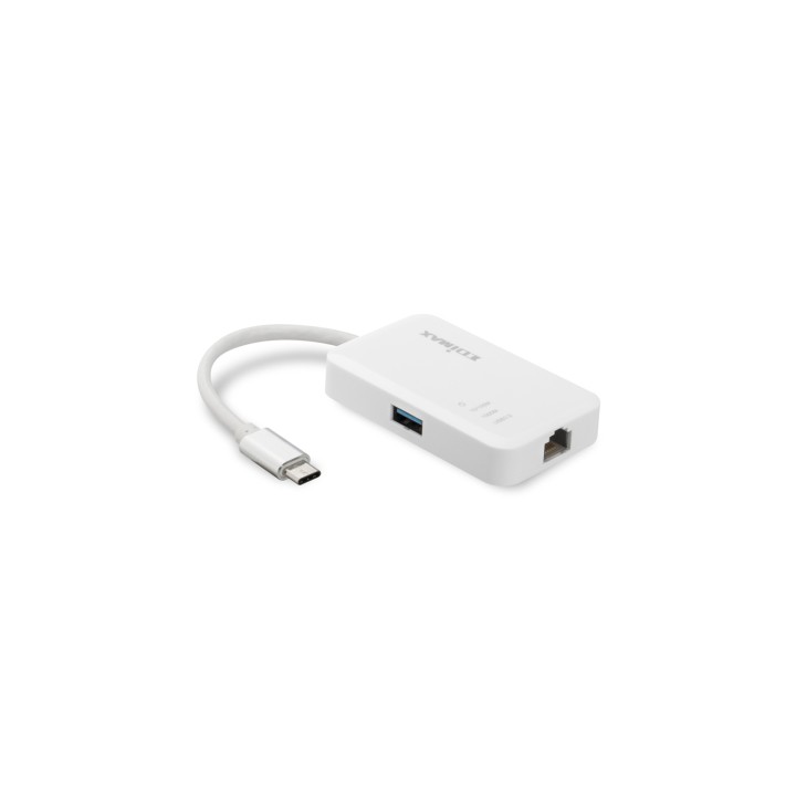 ADAPTADOR USB C M A 3 USB A H + ETHERNET RJ45 H EDIMAX BLANCO EU-4308