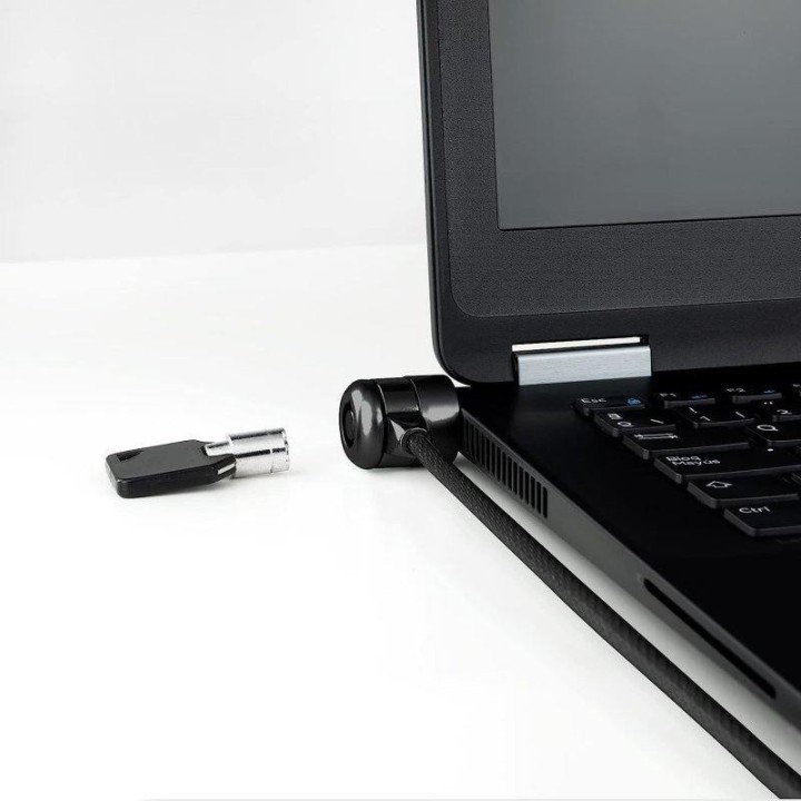CABLE SEGURIDAD TOOQ PORTATIL CON LLAVE 1.5M BLACK