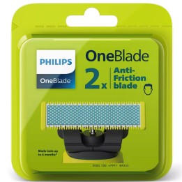 Philips QP225 Recambio para OneBlade Pack de 2 Hojillas Antifricción