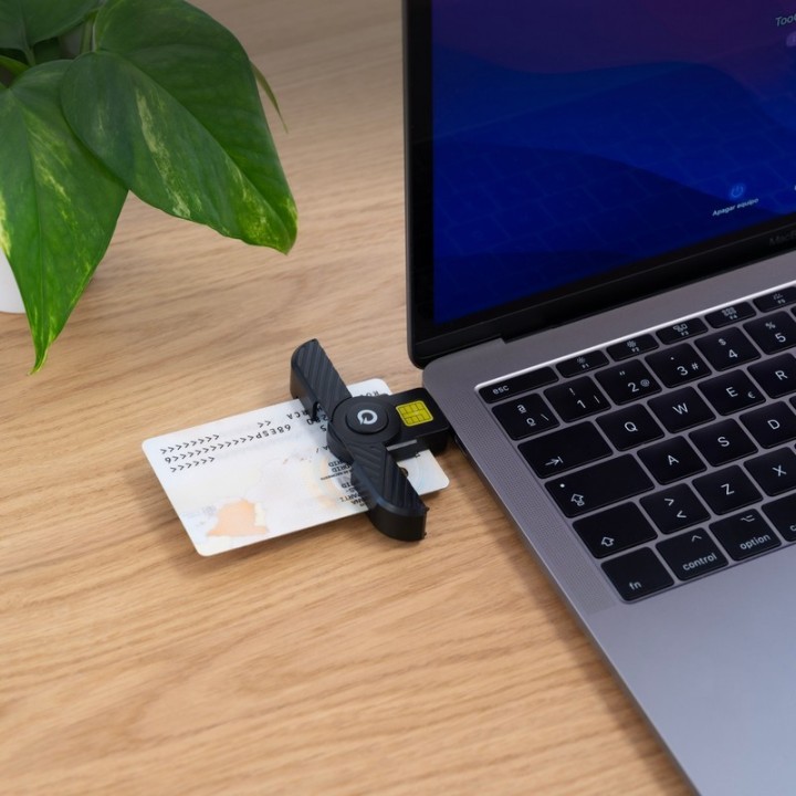 LECTOR DE TARJETAS DNIE TOOQ TQR-3011B DNI USB-C BLACK