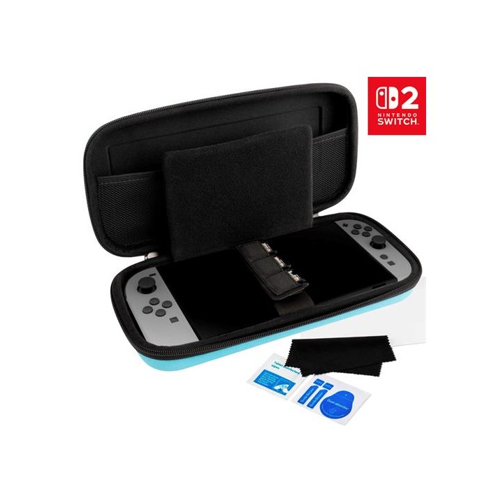 Nacon Pack Funda Rigida L+ Protector para Nintendo Switch 2 Azul (SWITCHNEWPACK5BLUE)