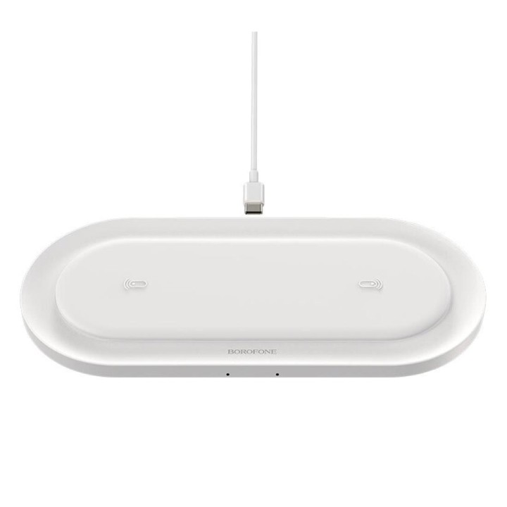 Cargador Inalámbrico10W Borofone BQ7 Blanco
