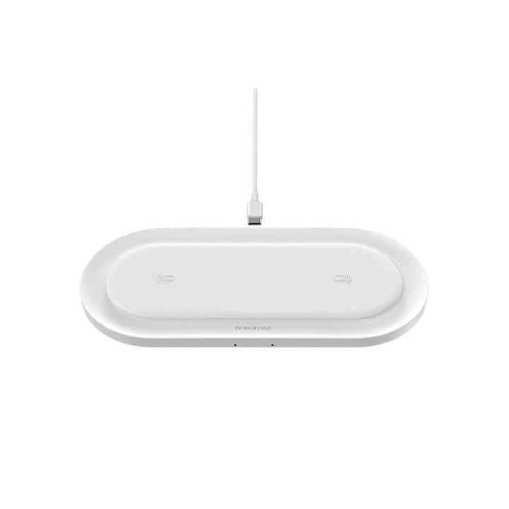 Cargador Inalámbrico10W Borofone BQ7 Blanco
