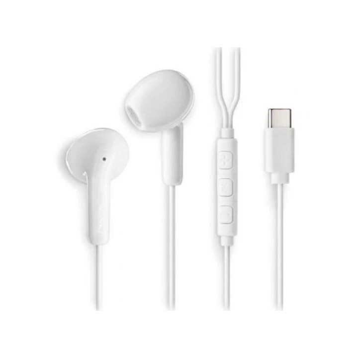 AURICULARES + MICROFONO NGS CROSS GLIDE IN EAR USB-C WHITE